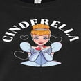 thumbnail image 3 of Disney Cinderella - Blows A Kiss & Hearts - Juniors Fitted Graphic T-Shirt, 3 of 5