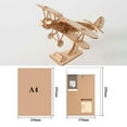 thumbnail image 2 of Wooden Puzzle Kit DIY 3D Biplane Wooden Model Kit Wood Craft Kit for Kids Adults, 2 of 10