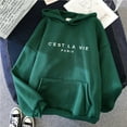 thumbnail image 6 of Loose Hooded Sweater Student Hoodie With Letter Print Sports Tops, 6 of 10