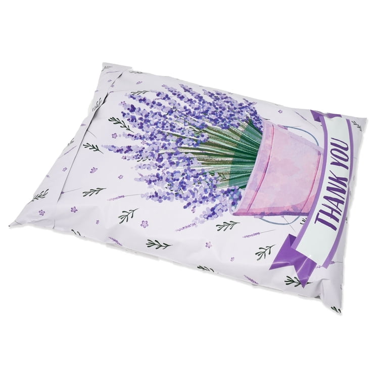 10x13 Lavender Plant Thank you Poly Mailers, Self Sealing Purple Spring  Summer Mailer, Cute Packaging, Boutique Shipping Bags! - Walmart.com