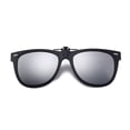 thumbnail image 3 of Polarized Clip On Sunglasses for Prescription Glasses, Flip Up Lens Overlay Lightweight Frame Attachment for Men Women Driving Fishing Commuting Gray, 3 of 3