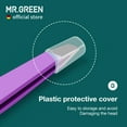 thumbnail image 2 of MR.GREEN Eyebrows Tweezers Colorful Beauty Fine Hairs Puller Makeup Tools Stainless Steel Slanted Eye Brow Clips Removal (Purple), 2 of 7