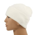 thumbnail image 2 of Gorro de lana de punto cálido a rayas de color puro Gorro de punto unisex para montar al aire libre Abanopi Sombrero, 2 of 7