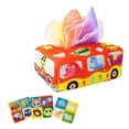 thumbnail image 3 of Caja de pañuelos para bebés, bufandas coloridas, tejido arrugado, habilidades motoras, actividades s tempranas, pañuelos para tirar ocupados, CUTICAT juego sensorial, 3 of 8