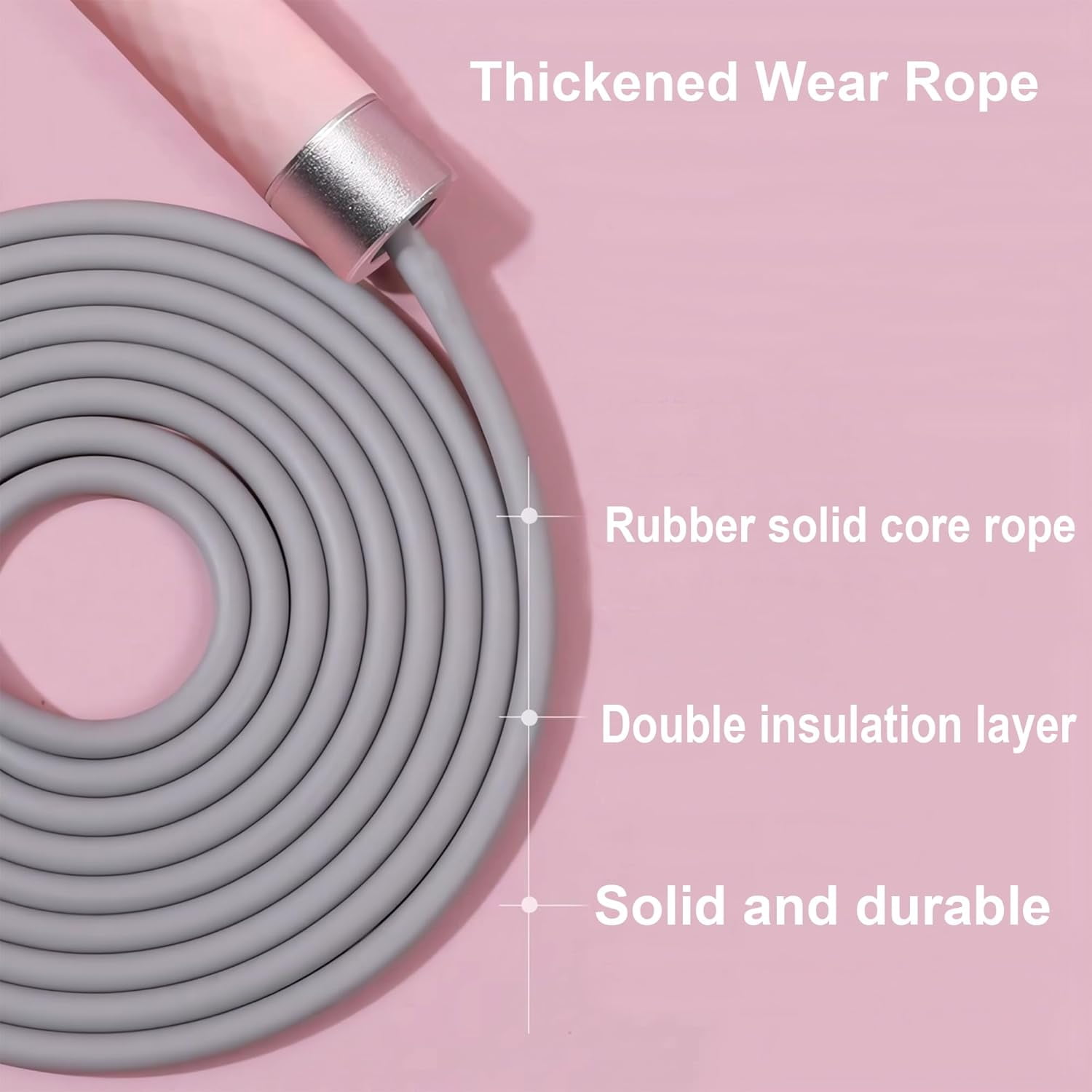 Weighted Jump Rope:Jump Rope for Women Men and Kids,Jump Ropes for Fitness,Adjust the Length According to Height,Skipping Rope for Women,26ft/1.1lbs