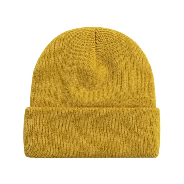 Winter Hat Unisex Stretchy Knitted Solid Color Warm Soft Ear Protection High Elasticity Regular Fit Winter Fall Beanie Women Men