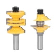 thumbnail image 1 of Entry Door Tenon Router Bit, Stile Rail Routers Bits 1/2in Shank Longer Service Life 2Pcs/Set Wear   for MDF, 1 of 8