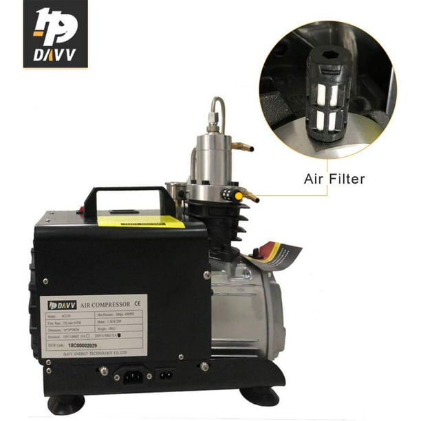 HPDAVV AT Portable Air Compressor Scuba Tank Pump Paintball Fill