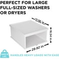 thumbnail image 2 of Ivation Wooden Laundry Pedestal for Washer & Dryer, Made to Fit All Machines (Pack of 2), 2 of 8