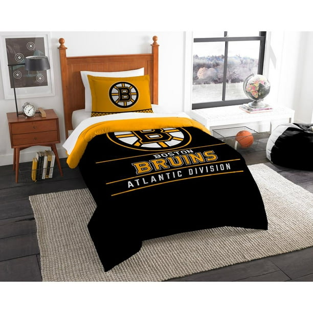 Nhl Boston Bruins Draft Bedding Comforter Set Walmart Com