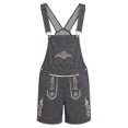 thumbnail image 4 of CONZONE Big Boys Overalls Adjustable Straps Graphic Jumpsuit for Kids Casual Romper for Boys, 4 of 4