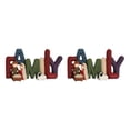 thumbnail image 1 of Naiovety Resin Modern Nativity Ornament Set Elegant Profile Festival  Xmas 2piezas rojo familiar, 1 of 1