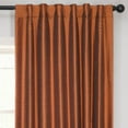 thumbnail image 3 of Half Price Drapes Copper Kettle Faux Dupioni Silk Blackout Curtains for Bedrooms (1 Panel),50WX 108L, 3 of 13