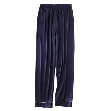 

Newway Men s Casual Sleep Bottoms Solid Color Simple Fashion Silk Loose Wild Men s Home Wear