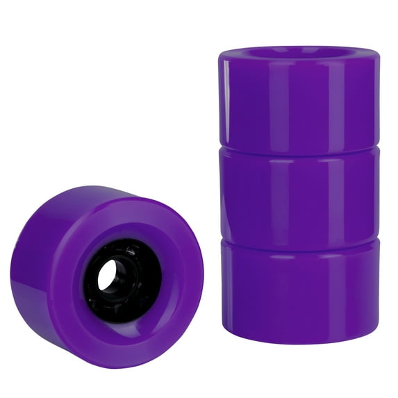 Cal 7 97mm 78A Cruiser Skateboard Wheels, Longboard Flywheel (Solid Purple)