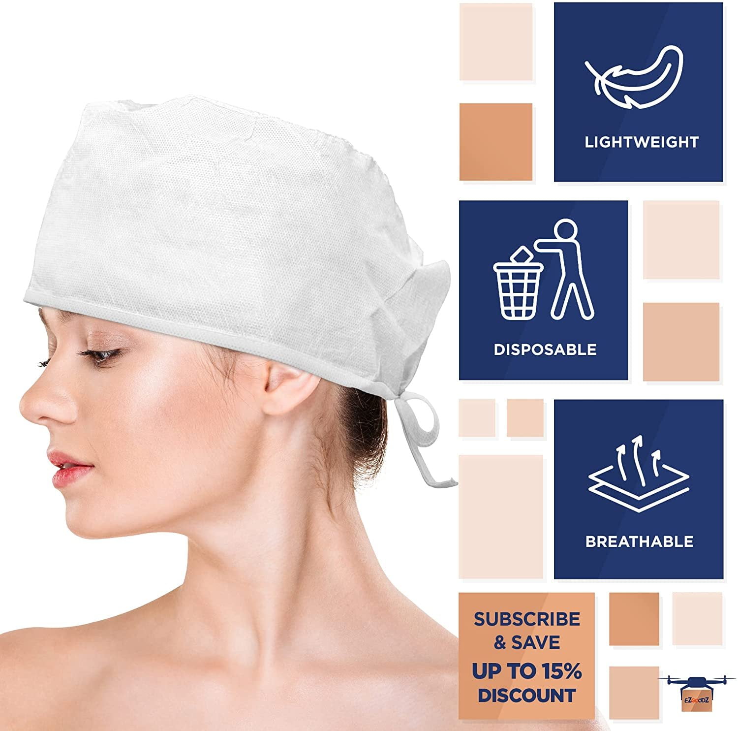Operating cap Bouffant PP Nonwoven medical surgical cap hat for  doctor_Shoe/Cuffs/Head Covers_EPIDEMIC CONTROL PRODUCTS_产品_Guangdong Junan  Medical Technology Co., Ltd.