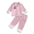 thumbnail image 5 of Hiijoy Big Girls Pajamas Button-Down Long Sleeved Top + Pants Sleepwear, Sizes 2-14, 5 of 5
