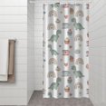 thumbnail image 2 of White Cartoon Dinosaurs Sweets Rainbows Pattern Shower Curtain 36"x72" ,Bathroom Decorative Shower Curtains Set with 12 Hooks,Modern Waterproof Washable Shower Curtain, 2 of 6