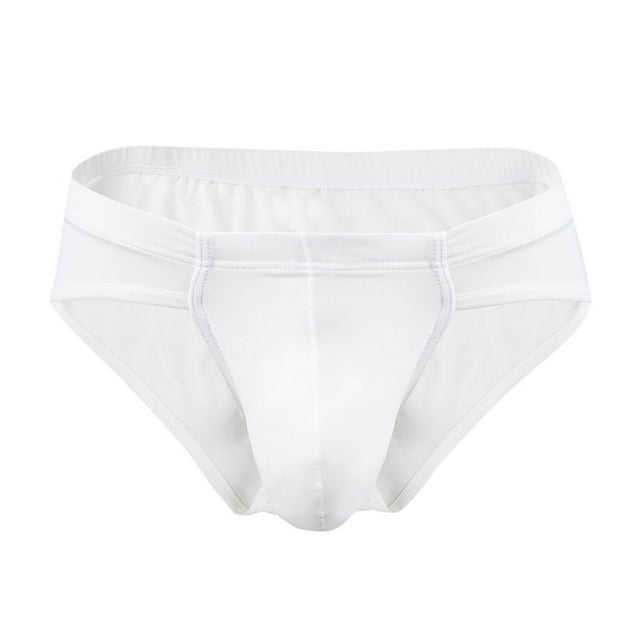 Posijego Men's Low Rise Briefs Bikini Breathable Underwear Solid Color Soft Comfortable Panties for Men