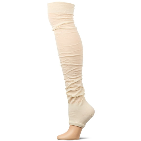 MeMoi Women's "Trendlucent" Cotton Rich Over The Knee Toeless Sock - Womens - Female, One Size, Whisper White