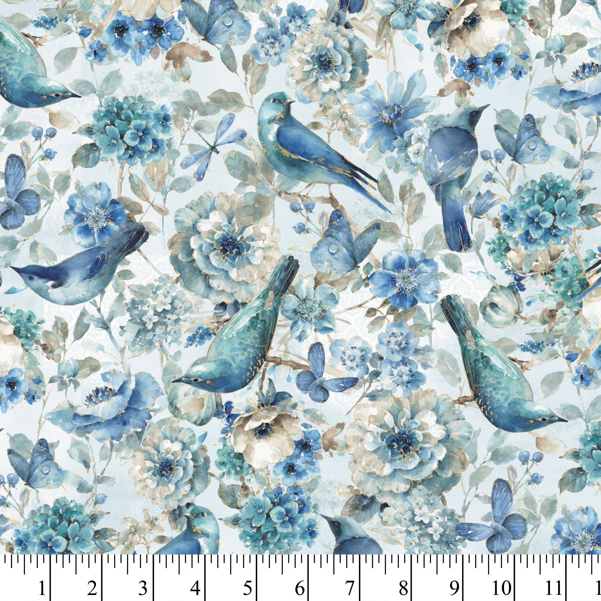 David Textiles Cotton 36" x 44" Indigold Collection Pre-Cut Fabric, 1 yard