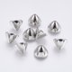 thumbnail image 2 of CCB Plastic Beads Cone Platinum 12.5x9mm Hole: 1.6~10mm, 2 of 2