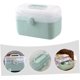 thumbnail image 2 of Caja de almacenamiento de medicamentos Caja de primeros auxilios vacía - Bandeja plegable de niveles Caja de medicamentos con pastillero, Caja médica con asa portátil para primeros auxilios, 2 of 5