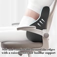 thumbnail image 4 of Hyknon Adjustable Inflatable Lumbar Support Pillow, Cute Lower Back Support Cushion, Memory Foam Back Pillow Desk Chair Cushion, Improved Posture Backrest Support Pad for Office Chair Car Home, Gray, 4 of 7