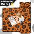 thumbnail image 4 of Orange and Brown Of Leopard Print Toddler Nap Mats for Kids Preschool,Sleeping Mat Bag or Kids,Toddler Sleeping Bag,Toddler Nap Mat or Daycare, 4 of 6