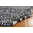 thumbnail image 5 of Casavani Handmade 100% Cotton Rug Living Room Area rug Black Area Kilim 4x12 feet, 5 of 5