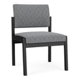 thumbnail image 1 of Lenox Steel Reception Waiting Armless Guest Chair / Black Steel / Gray, 1 of 5