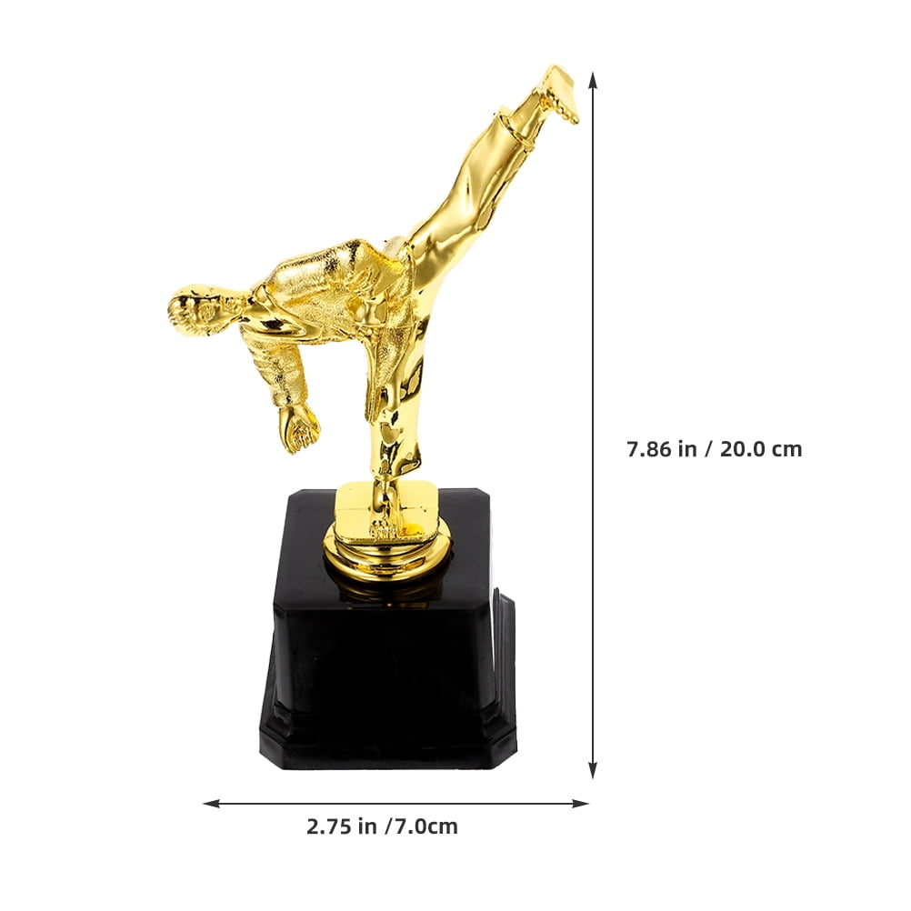 HONMEET Set of 2 Plastic Competition Trophies for School Awards, Sports, Academic & Achievement Recognition