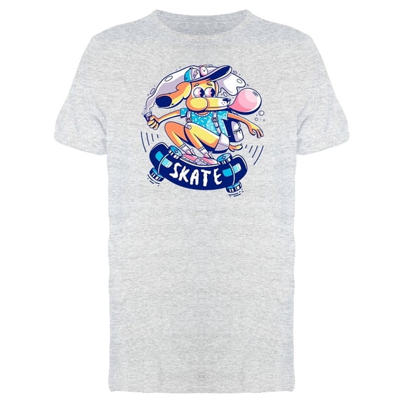 Dog Skater With Gum Tee Men's -Image by Shutterstock