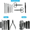 thumbnail image 4 of Manicure Set,24pcs Nail ClipperODDPC Grooming Pedicure Kit,Professional Stainless Steel with Leather Travel Case  Men & Women Gifts, 4 of 8