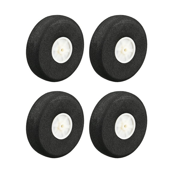 RC Airplane Wheels - 4Pcs RC Airplane Aircraft Sponge Wheels 2.5 inch x 0.12 inch