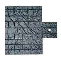 Black Superlight 14oz Flatbed Trailer Lumber Tarp 24x27 (8' Drop)