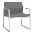 thumbnail image 1 of Fauteuil d'Appoint Surdimensionné Gansett pour Réception / Acier Argenté / Gris Pâle, 1 of 7