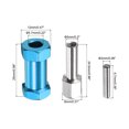 thumbnail image 2 of Uxcell 4pcs 12mm Wheel Hex Drive Hubs Adapter Combiner Coupler, Aluminum 25mm Extension for 1/10 RC Blue, 2 of 4