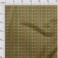 thumbnail image 2 of oneOone Organic Cotton Voile Fabric Leaves & Floral Block Print Fabric BTY 42 Inch Wide, 2 of 4
