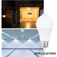 thumbnail image 3 of E27 LED Bulb with Motion Sensor Smart Light 9W Replaces 90W Energy Saving Bulb 120° Beam Angle, White, E27, 9W, 3 of 5