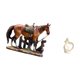 thumbnail image 5 of Elegante escultura de resina de un caballo y una pareja. Figura artística decorativa para el hogar, la oficina o el escritorio. Ideal como regalo de a, 5 of 8
