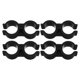 thumbnail image 2 of GOOHOCHY 4 abrazaderas de tubo dobles, conexión de plástico para estantes, conectores de poste, abrazaderas de tubo de doble puerto, accesorios de sujeción para estantes de supermercados y almacenes., 2 of 7