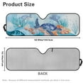 thumbnail image 5 of Uorisanigo Windshield Sun Shade Compatible with Jeep Wrangler JK JKU TJ, Blue Sea Turtle Sunshade Shield Protection for Wrangler 1997-2018, Windshield Sunshade Sun Visor Blocks for UV and Heat, 5 of 7
