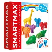 SmartMax My First Safari Animals STEM Magnetic Discovery Building Set with Soft Animals for Ages 1-5