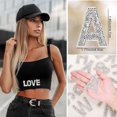 thumbnail image 2 of 52x Rhinestone Letter Stickers Large Glitter Alphabet Crystal Self Adhesive A-Z, 2 of 7