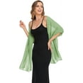thumbnail image 2 of MAOYA Shawls and Wraps for Evening Dresses Sheer Chiffon Women Elegant Soft Silky Wraps Wedding Bridal Scarf, 2 of 6