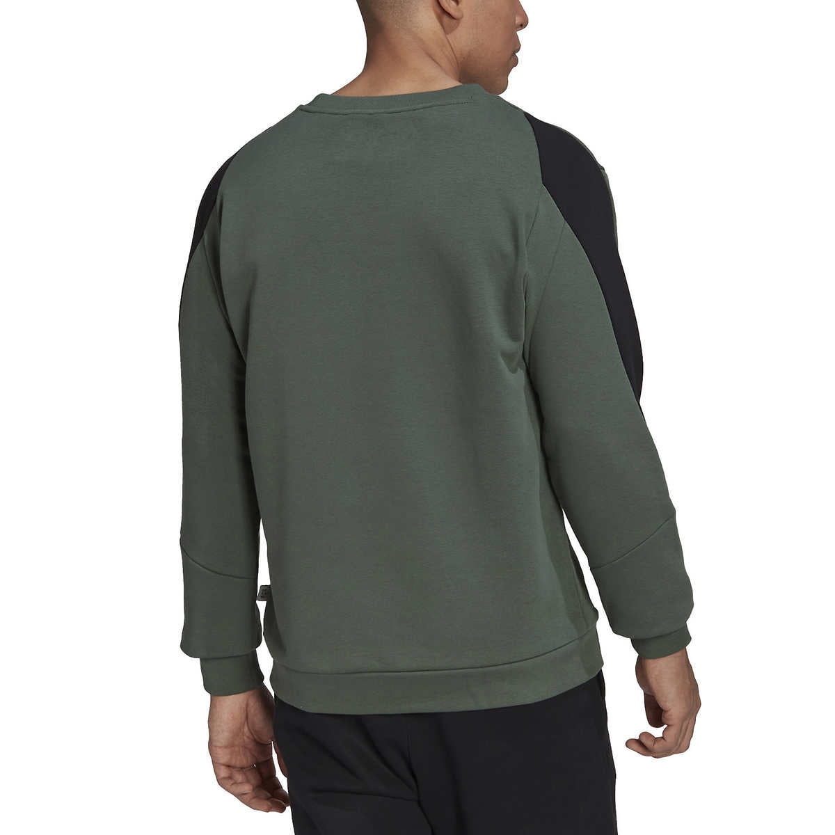 adidas Men's Future Icon Embroidered Badge of Sport Sweatshirt (Green Oxide/Medium)