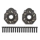 thumbnail image 1 of 2PCS Steering Knuckle Portal Cover Black Color Brass Front and Rear Portal Cover Housing, 1 of 1