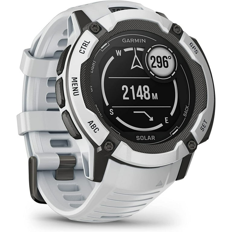Garmin Instinct 2X Solar Rugged GPS Wristwatch Whitestone