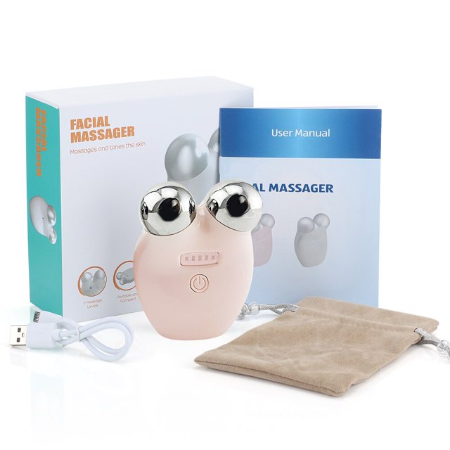 Rodillo masajeador Facial de microcorriente, máquina de estiramiento Facial 3D, rodillo de masaje Facial antiarrugas, rejuvenecimiento de la piel, cuidado de la piel qym unisex